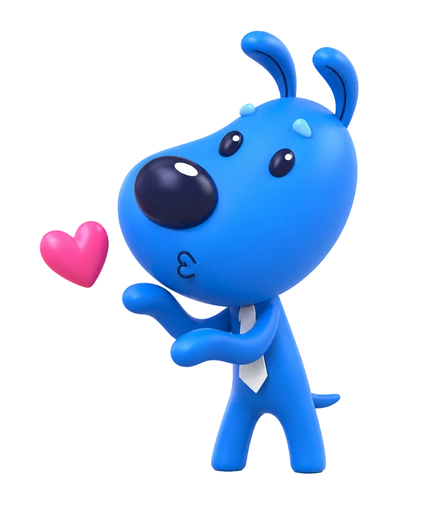 Beebro with heart